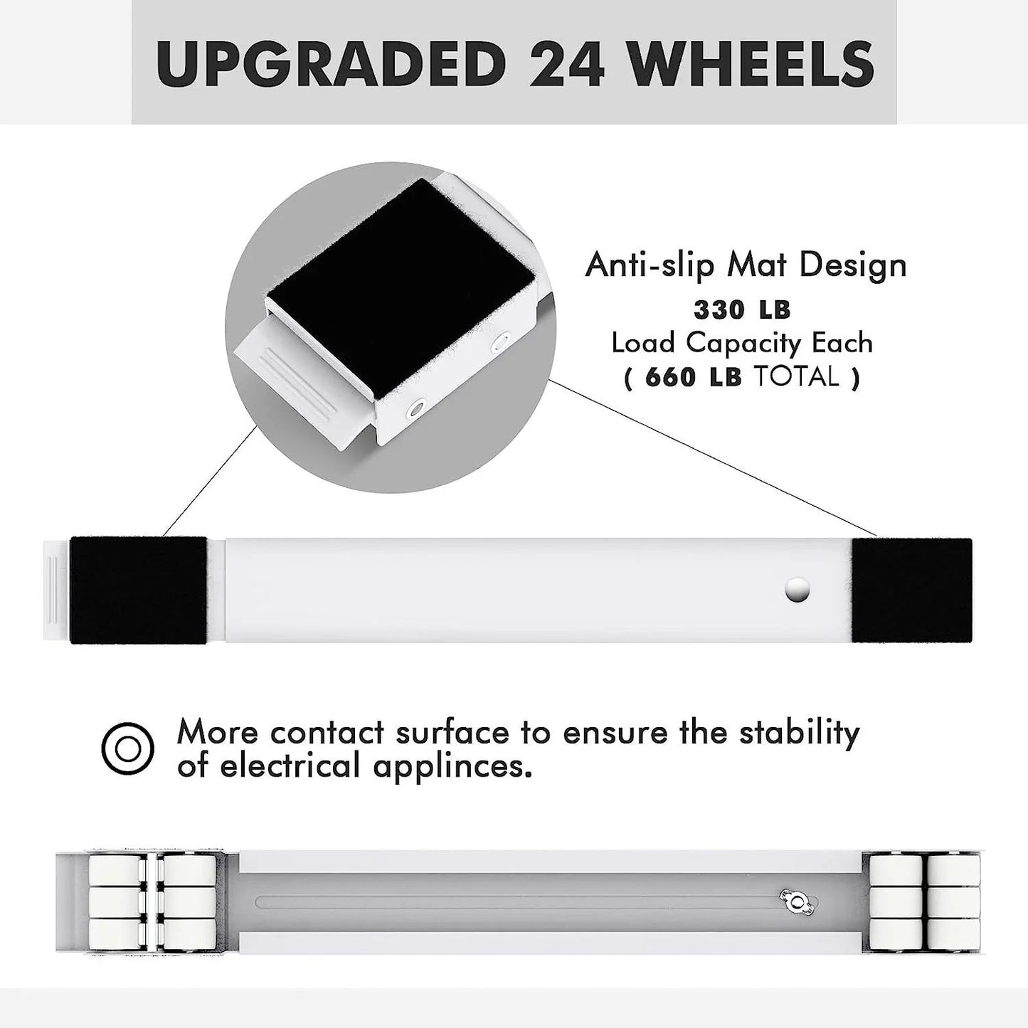 Easy DIY Furniture Mover Dolly – Adjustable Base with 24 Wheels (660 lb Capacity) - Infinitygallery.store