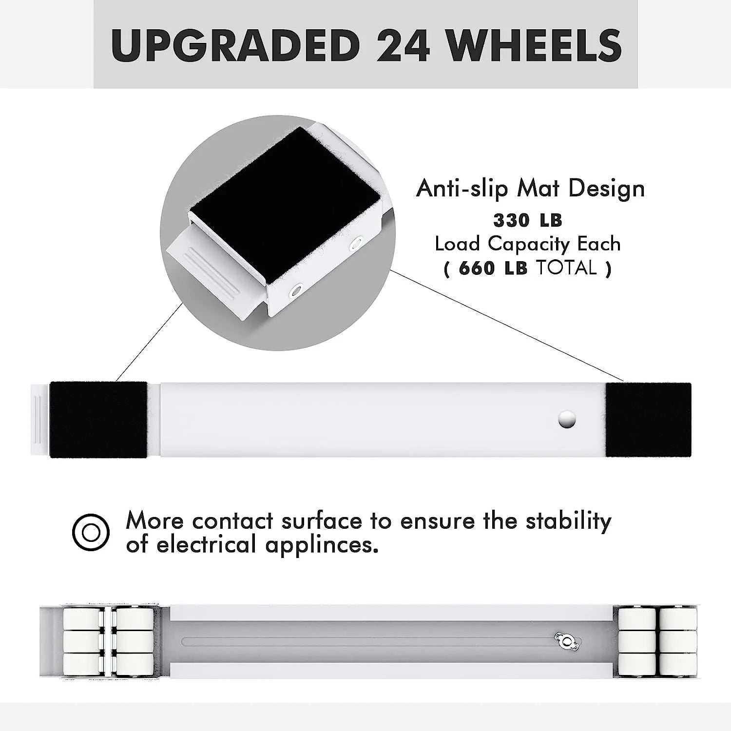 Easy DIY Furniture Mover Dolly – Adjustable Base with 24 Wheels (660 lb Capacity) - Infinitygallery.store