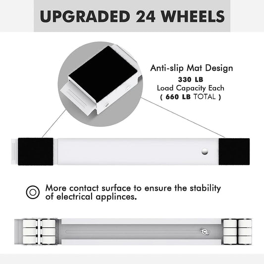 Easy DIY Furniture Mover Dolly – Adjustable Base with 24 Wheels (660 lb Capacity) - Infinitygallery.store
