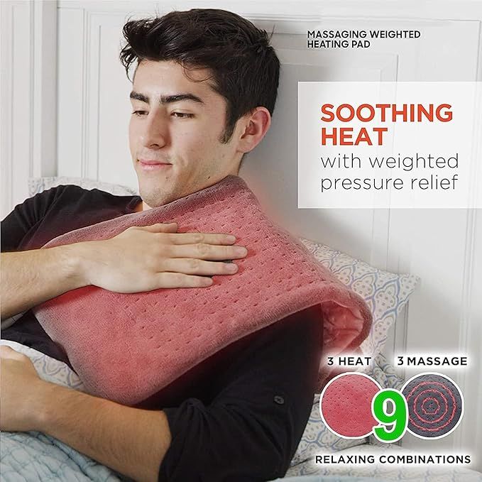 Calming Heat Multi-Purpose Electric Heating Pad with Digital Controller & Auto Shut-Off - Infinitygallery.store