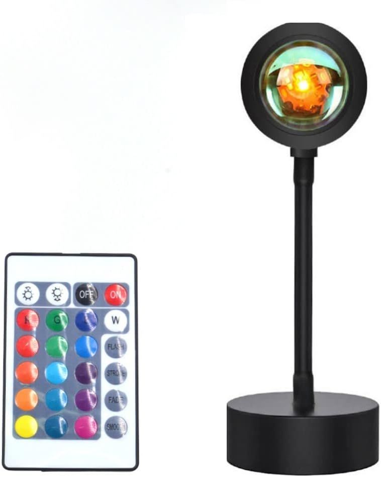 LED Sunset Projection Lamp – 180° Rotating Mood Light with 4 Film Options for Room Decor & Photography - Infinitygallery.store