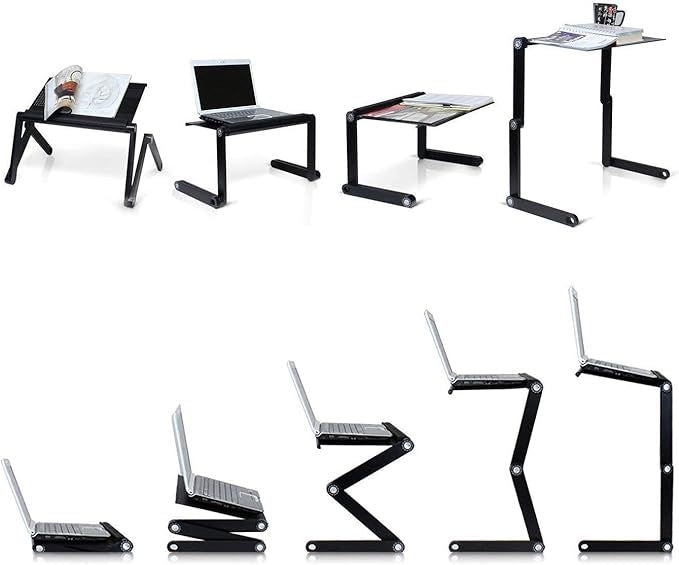 Multifunctional Adjustable Laptop Table T8 – Portable Lap Desk for Work & Study - Infinitygallery.store