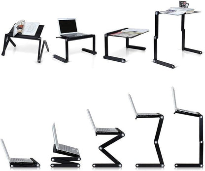 Multifunctional Adjustable Laptop Table T8 – Portable Lap Desk for Work & Study - Infinitygallery.store