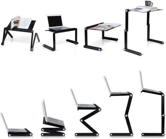 Multifunctional Adjustable Laptop Table T8 – Portable Lap Desk for Work & Study - Infinitygallery.store