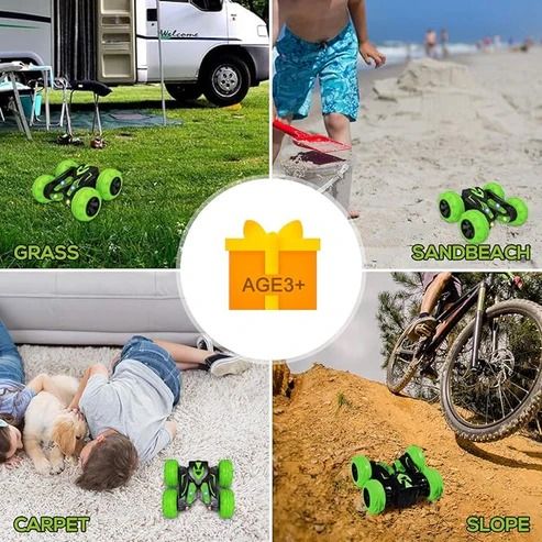 RC Stunt Car – 360° Rotating Remote Control Vehicle for Kids - Infinitygallery.store