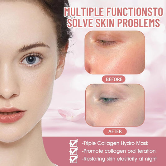 Allony Collagen Night Mask – Deep Nourishment & Pore Refining Peel-Off Mask - Infinitygallery.store