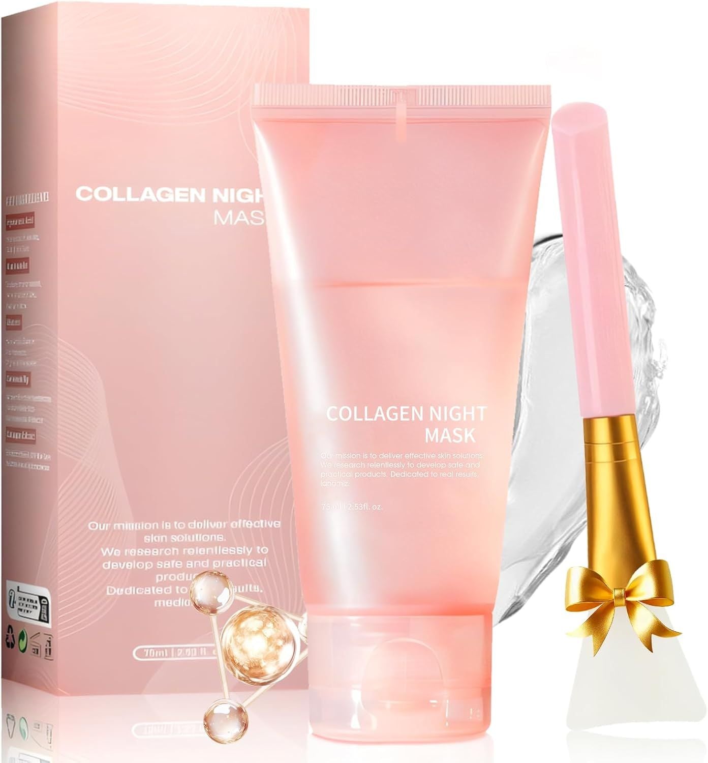 Allony Collagen Night Mask – Deep Nourishment & Pore Refining Peel-Off Mask - Infinitygallery.store