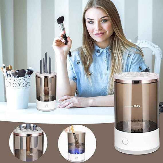 Electric Automatic Makeup Brush Cleaner – Multi-Brush Sonic Cleaner & Dryer