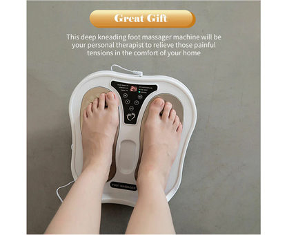 Smart Electric Foot Massager with Heat, EMS Pads & Remote – 15 Modes for Pain Relief & Muscle Recovery - Infinitygallery.store