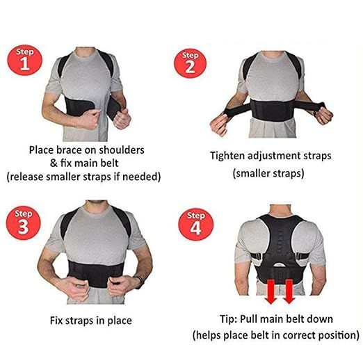 Shoulder & Back Support Belt – Posture Corrector for Pain Relief & Confidence Boost - Infinitygallery.store