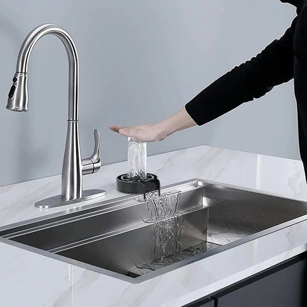 Sink Faucet Glass Rinser – High-Pressure Cup Washer for Kitchen & Bar - Infinitygallery.store