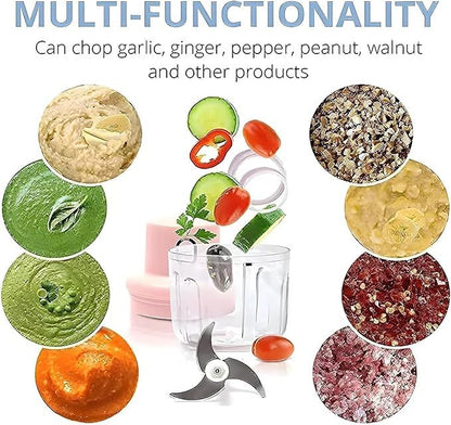 Wireless Electric Mini Food Chopper – Cordless, Portable & Battery Powered (250ml) - Infinitygallery.store