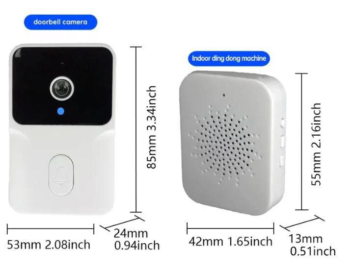 Wireless Smart Video Doorbell – HD, Two-Way Audio, Night Vision & Smartphone Alerts - Infinitygallery.store