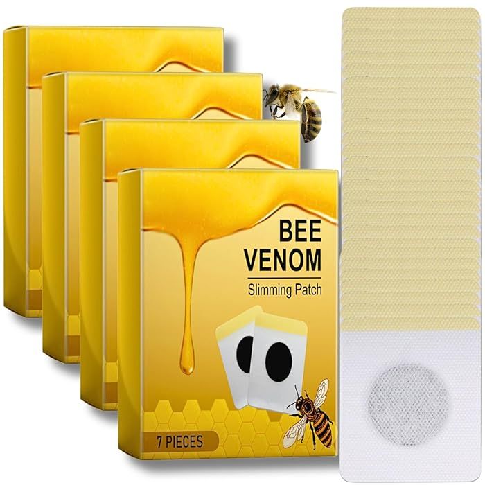 Bee Venom Slimming Patches – 14 Patches (2 Packs of 7) for Abdomen, Arms, Thighs & More - Infinitygallery.store