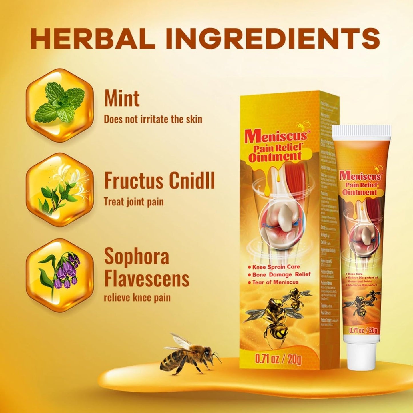 Bee Venom Joint Care Gel – Natural Relief for Pain, Stiffness & Mobility Support - Infinitygallery.store