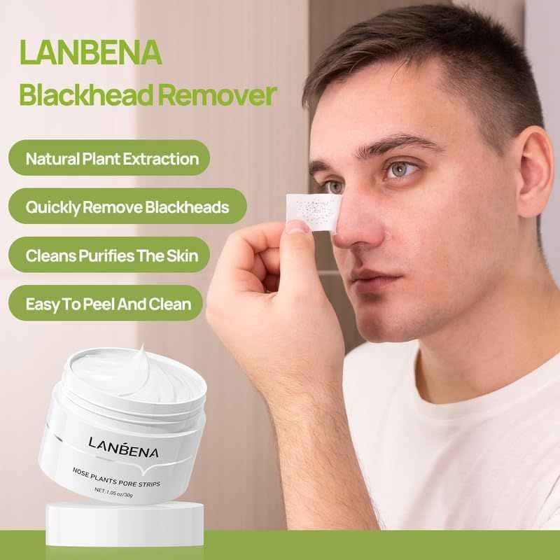 LANBENA Blackhead Remover Cream – Deep Cleansing Pore Purifying Mask