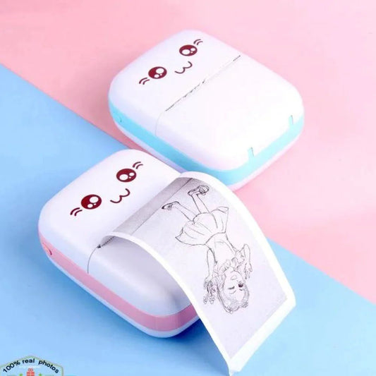 Portable Mini Pocket Printer – Bluetooth Thermal Printer (Inkless, 200 DPI) - Infinitygallery.store