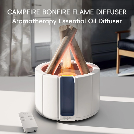 Bonfire Flame Aroma Humidifier – Ultrasonic Essential Oil Diffuser with Remote - Infinitygallery.store