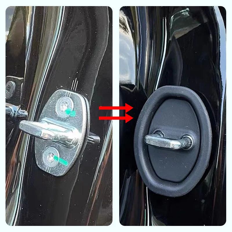 Universal Car Door Lock Silicone Covers – Scratch & Noise Protection (4/8/16 PCS) - Infinitygallery.store