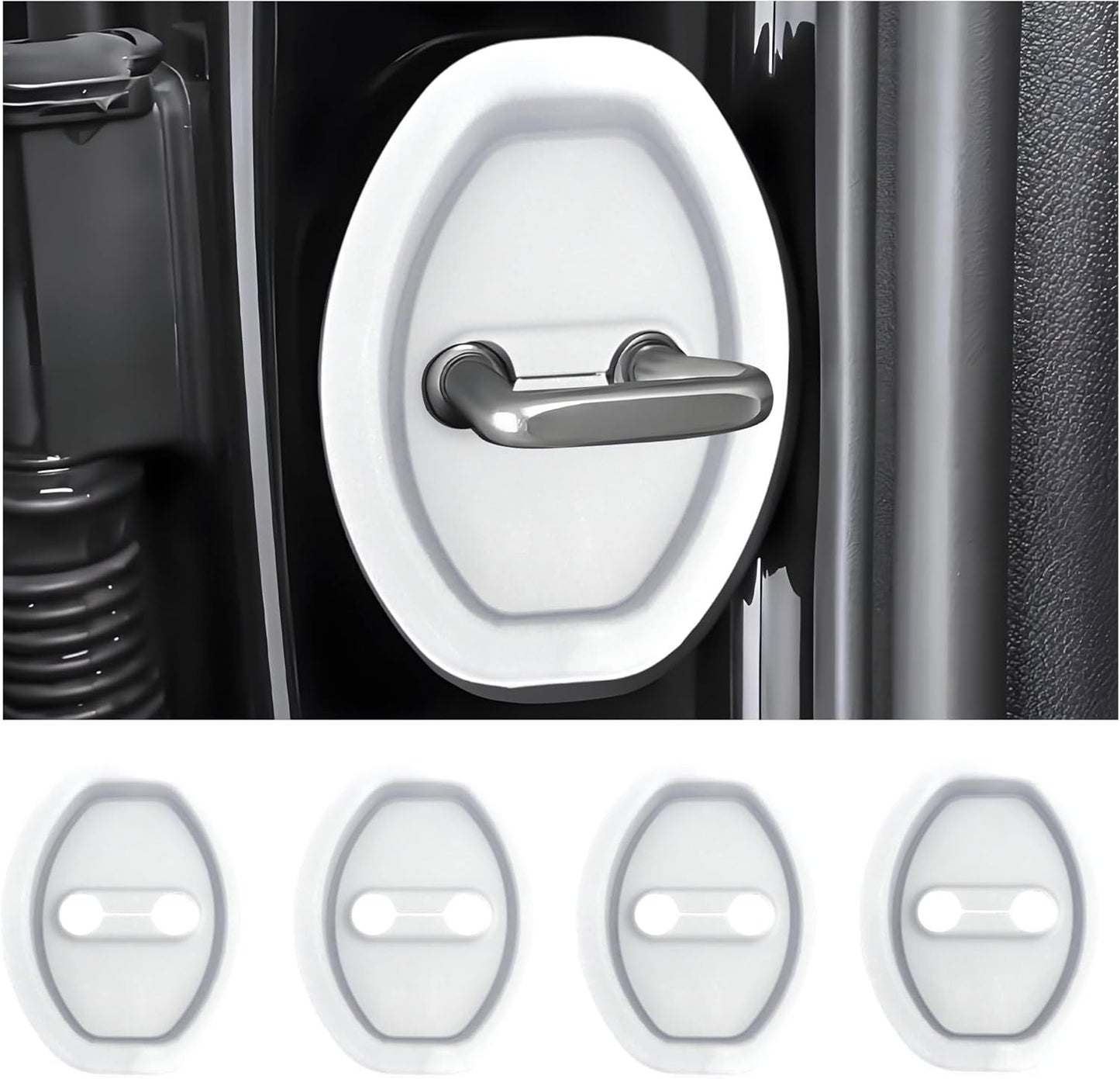Universal Car Door Lock Silicone Covers – Scratch & Noise Protection (4/8/16 PCS) - Infinitygallery.store