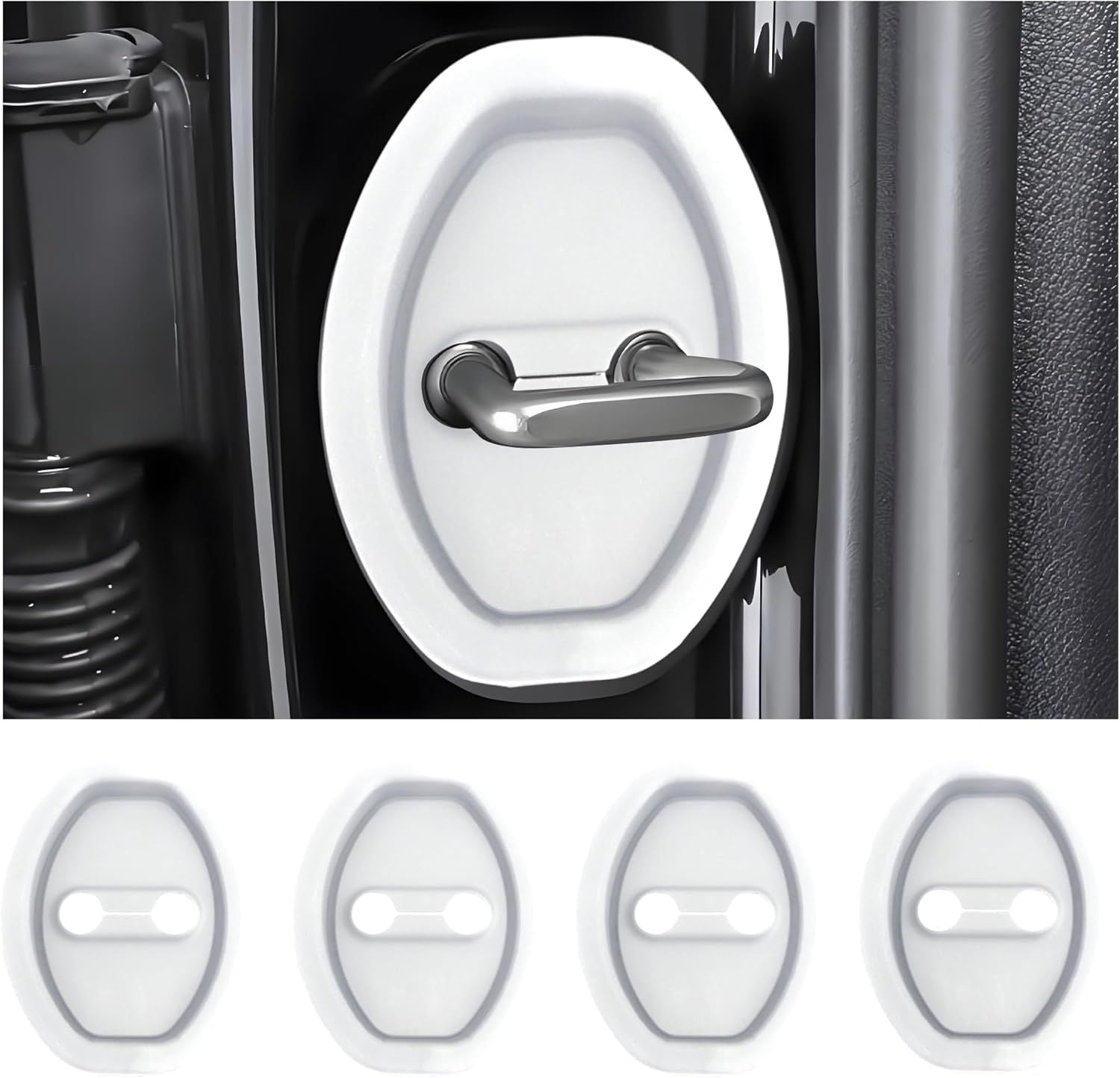 Universal Car Door Lock Silicone Covers – Scratch & Noise Protection (4/8/16 PCS) - Infinitygallery.store