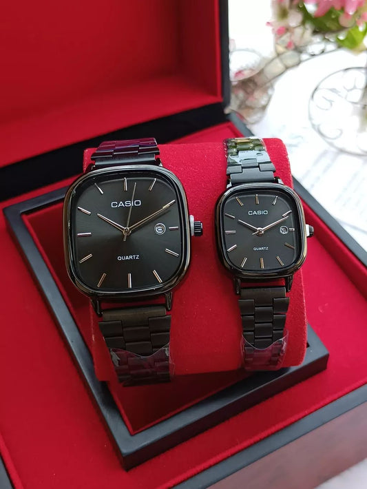 Casio Couple Watch Set – Classic His & Hers Analog Timepieces | Infinity Gallery - Infinitygallery.store