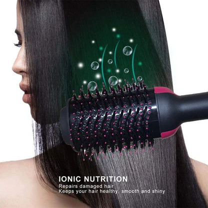 One Step Hot Air Brush – 4-in-1 Hair Dryer, Straightener, Curler & Volumizer - Infinitygallery.store