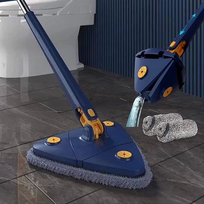 360° Rotating Triangular Mop – Wet & Dry Cleaning with Extendable Handle - Infinitygallery.store