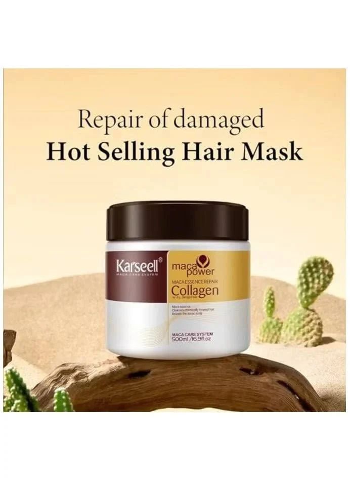 Hair Repair Collagen Treatment – Deep Nourishing Formula for Smooth, Frizz-Free, Stronger Hair (500ml) - Infinitygallery.store