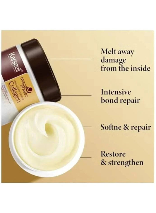 Hair Repair Collagen Treatment – Deep Nourishing Formula for Smooth, Frizz-Free, Stronger Hair (500ml) - Infinitygallery.store