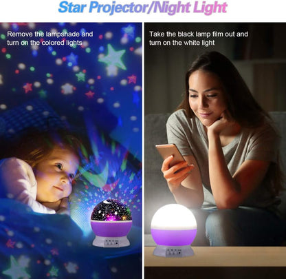 Star Light LED Projector – 360° Galaxy Night Light for Kids & Bedroom Decor - Infinitygallery.store
