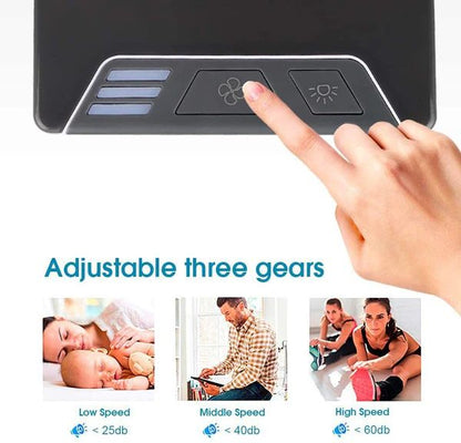 3-in-1 Mini Air Conditioning Fan – Portable Air Cooler, Humidifier & Purifier with LED Lights - Infinitygallery.store