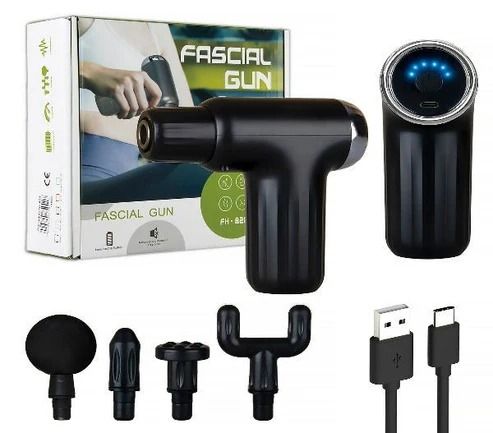 FH-820 Muscle Massage Gun – 6-Speed Deep Tissue Massager with 4 Heads - Infinitygallery.store