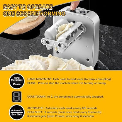 Electric Dumpling Maker Machine – One-Touch Automatic Wonton & Ravioli Press - Infinitygallery.store