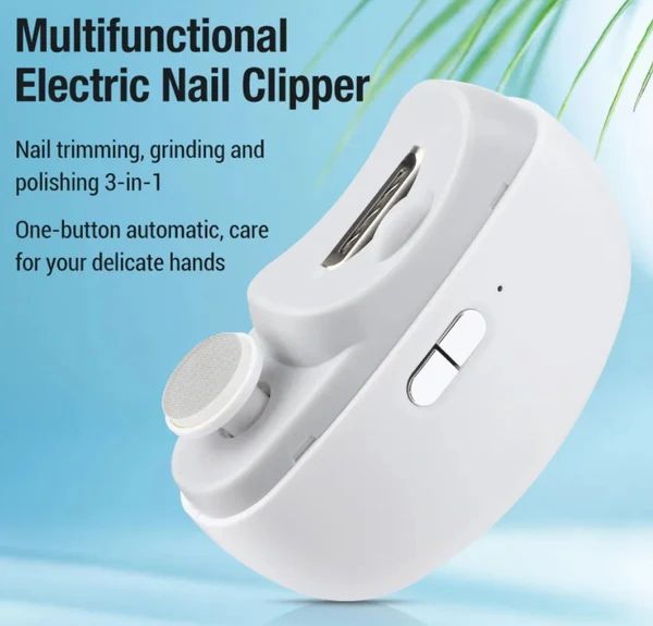 Electric Nail Grinder – Rechargeable Nail Clipper for Fingers & Toes with 2-Speed Settings - Infinitygallery.store