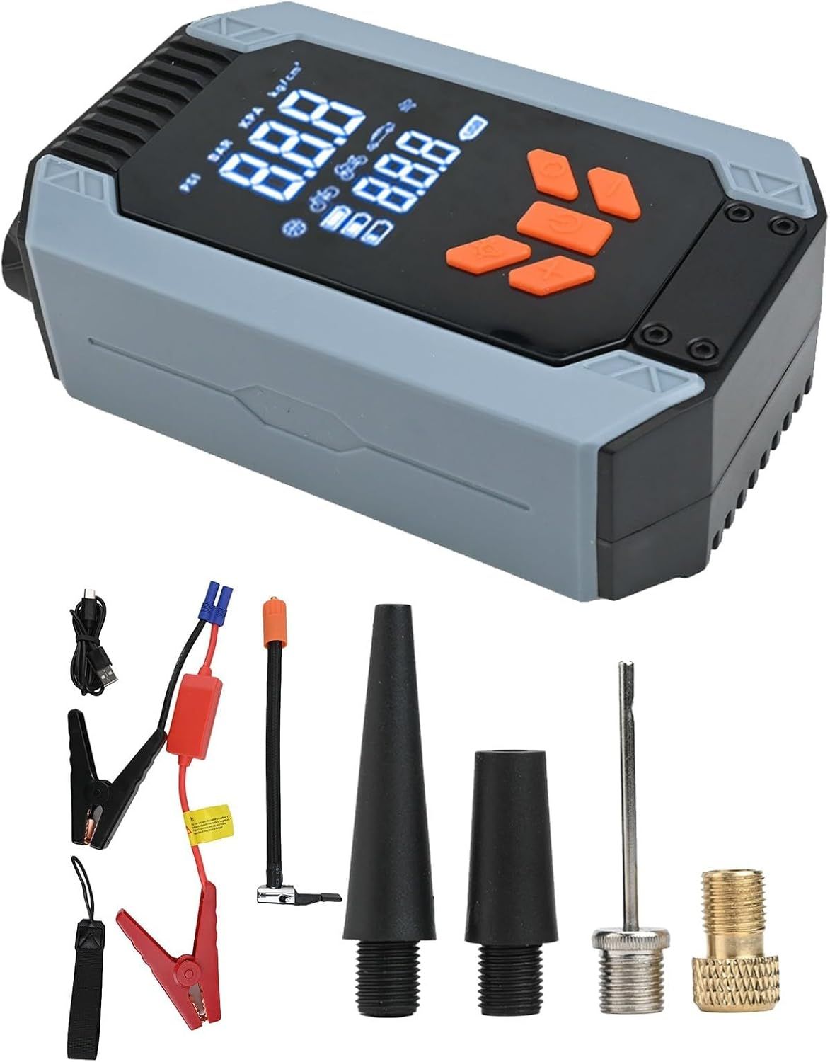Portable 7200A Car Jump Starter with Air Pump – Power Bank & Tire Inflator (150 PSI) - Infinitygallery.store