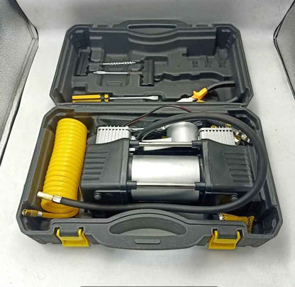 High-Performance Car Air Pump with Emergency Light & Tire Pressure Monitoring