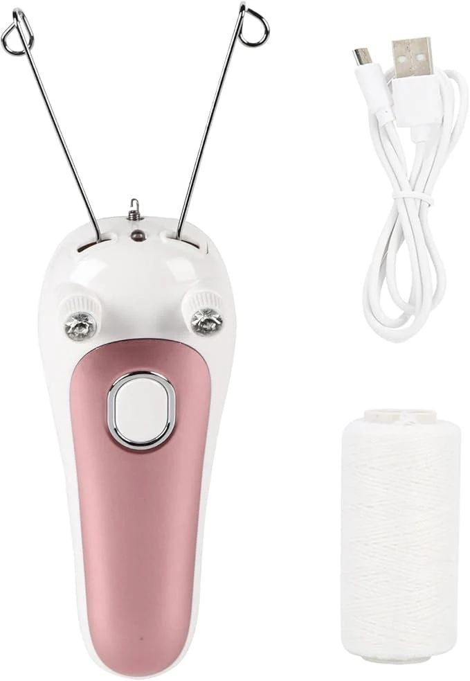 Electric Facial Threading Hair Removal Device – Gentle, Precise, Painless Hair Removal for Upper Lip, Chin & Cheeks - Infinitygallery.store