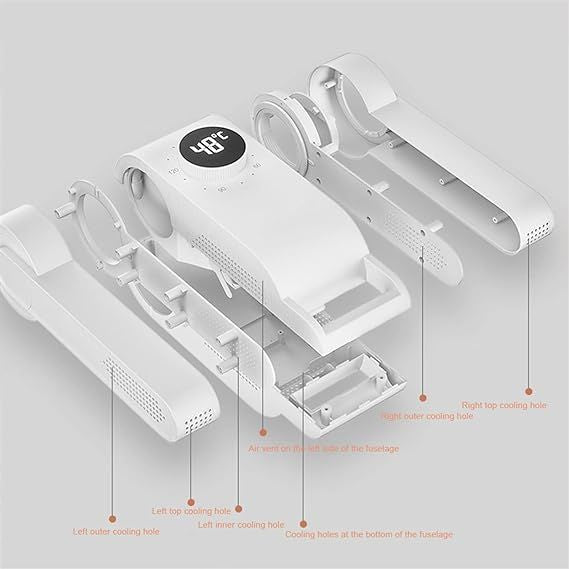Foldable Electric Shoe Dryer – Portable 90° Folding Design with Timer & Constant Temperature - Infinitygallery.store