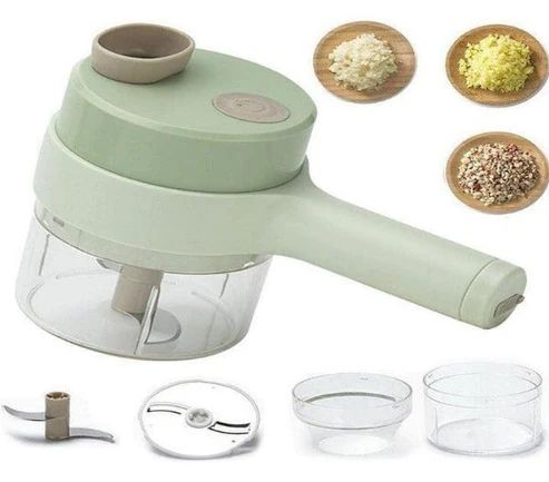 Handheld Electric Food Chopper – Ergonomic Design with Spatula & Cleaning Brush (1200mAh) - Infinitygallery.store