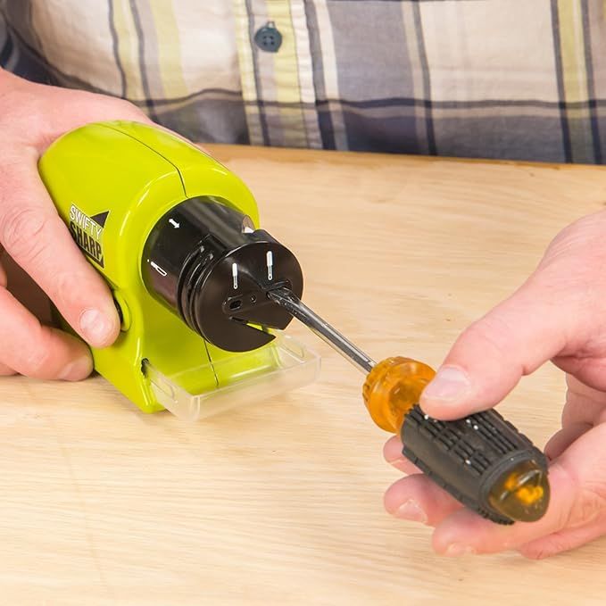 Swifty Tool Sharpener – Cordless Electric Knife & Tool Sharpener with Angle Guide - Infinitygallery.store