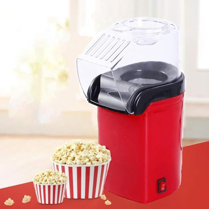 Mini Hot Air Popcorn Machine – QuickCorn 3-Minute Snack Maker with Butter Warmer - Infinitygallery.store