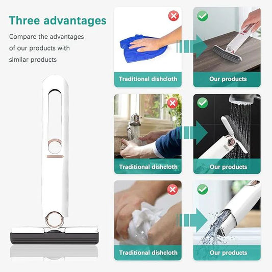Portable Mini Mop – Compact Self-Wringing Mop for Small Spaces & Corners - Infinitygallery.store
