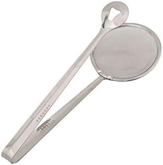 Multifunctional Strainer Clamp – Oil-Draining Kitchen Tongs for Frying & Grilling - Infinitygallery.store