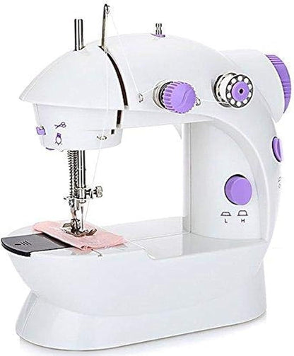 Mini Sewing Machine SM-202A – Portable, Dual Power, with Foot Pedal & Accessories - Infinitygallery.store