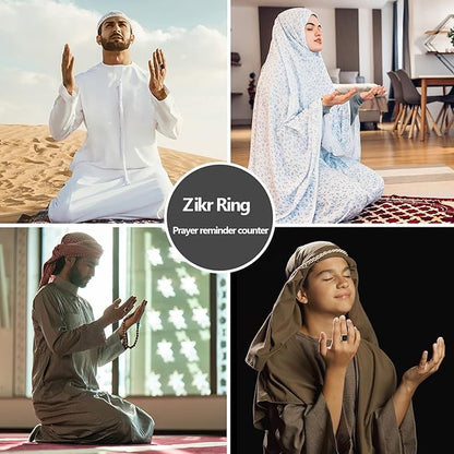 Zikr Ring – Smart Tasbeeh Counter with OLED Display & Prayer Reminders - Infinitygallery.store