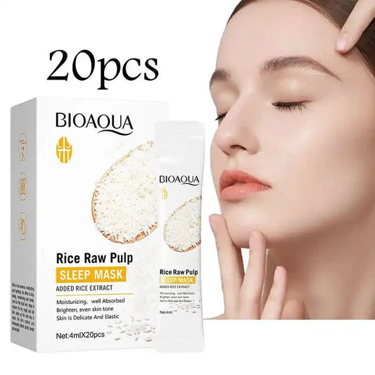 Moisturizing Smooth Mask (20pcs) – Rice Extract Hydrating & Soothing Face Masks for All Skin Types - Infinitygallery.store