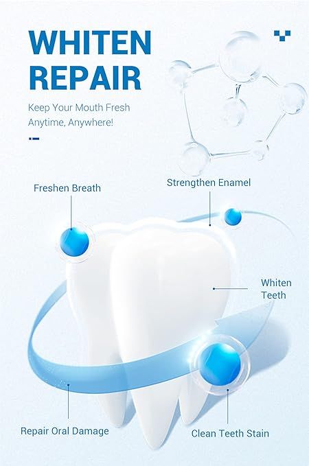 ✨ Teeth Whitening Mousse – Intensive Baking Soda Tooth Cleanser for Deep Stain Removal - Infinitygallery.store