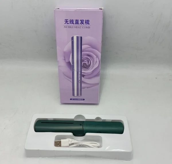 ✨ Portable Hair Straightener Comb – Negative Ion, Anti-Frizz, Ceramic Heated Brush - Infinitygallery.store