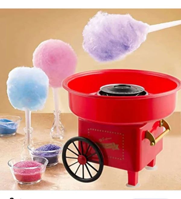 Retro Cotton Candy Machine Maker – Easy One-Button Operation | 500W High-Efficiency Sweet Treat Maker - Infinitygallery.store
